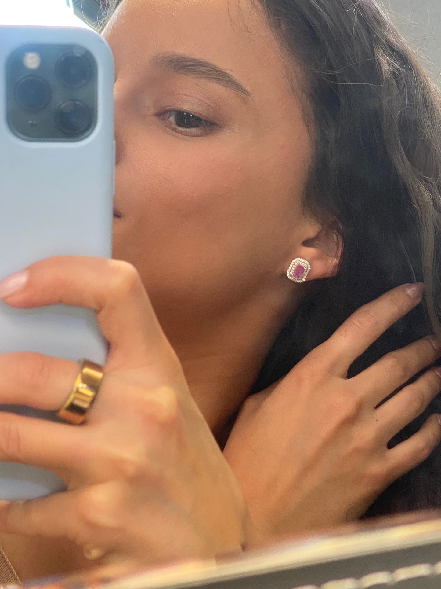 Halo Pink Sapphire