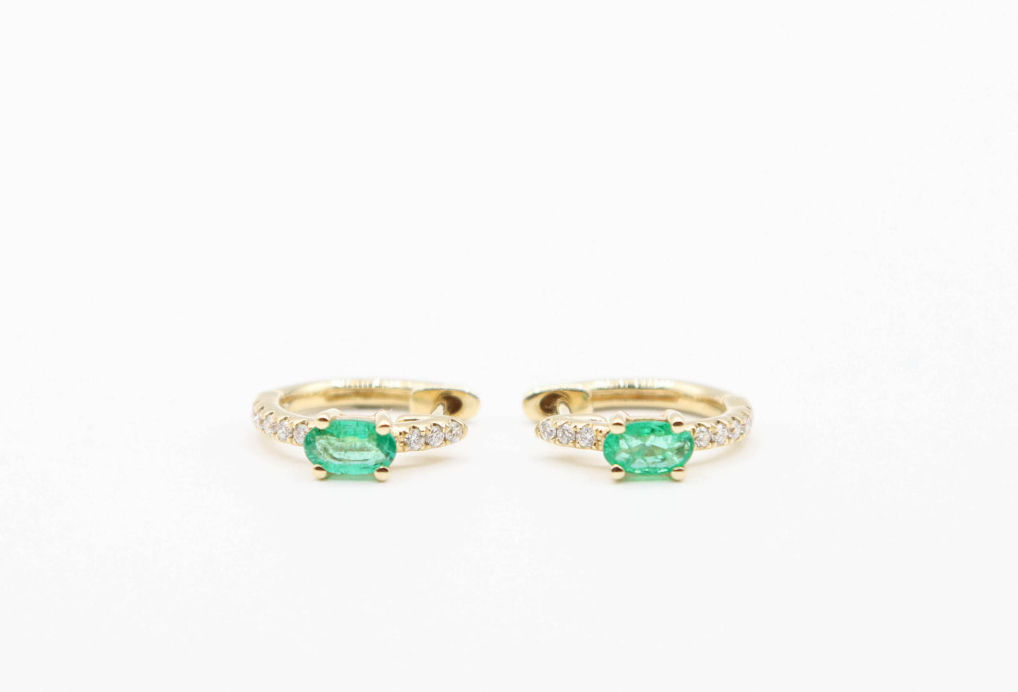 Ilse Emerald Hoops