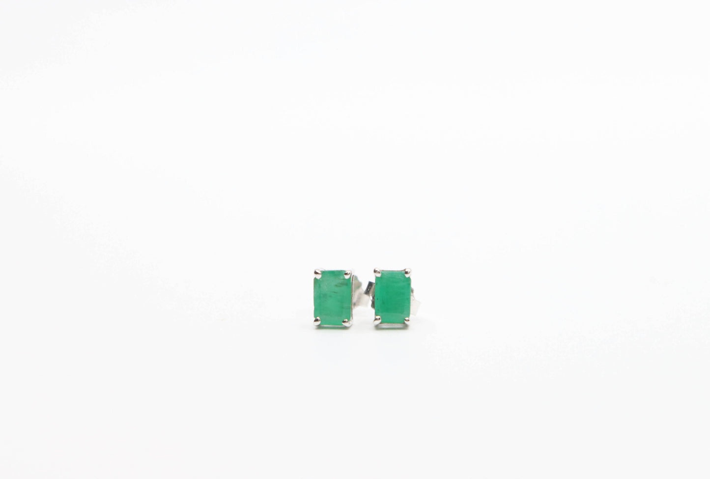 Stone Emerald Studs