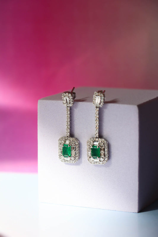 Paola Emerald Earrings