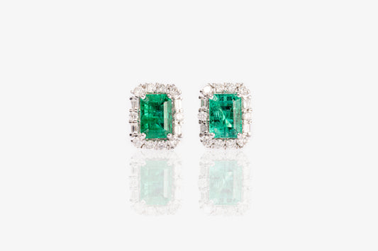 Maxime Emerald Studs