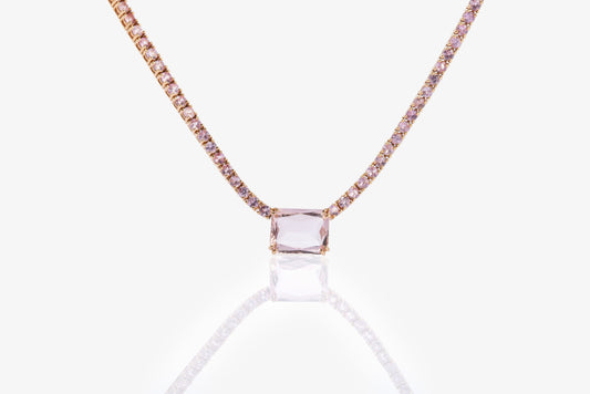 Tessa Pink Sapphire Necklace