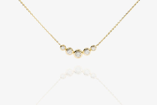 Tea Diamond Necklace