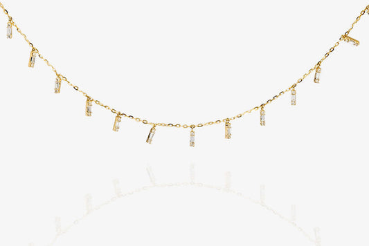 Baguette Diamond Necklace