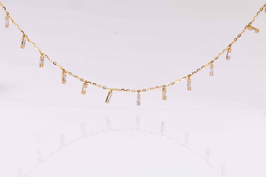 Baguette Diamond Necklace