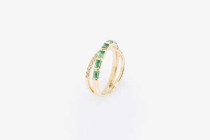 Lottie Emerald & Diamond Ring