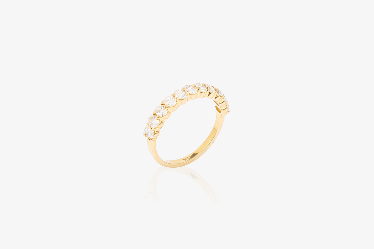 Oval Diamond Eternity Band