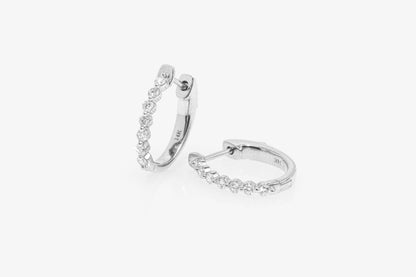 Hade Diamond Hoops