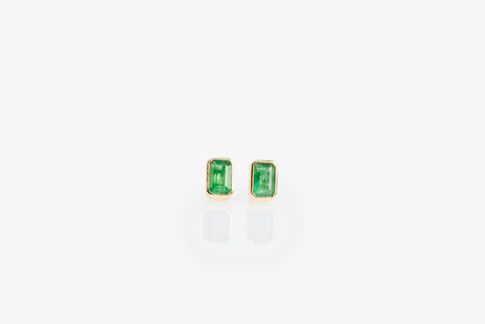 Limbani Emerald Studs