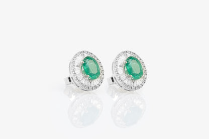 Maia Emerald Studs