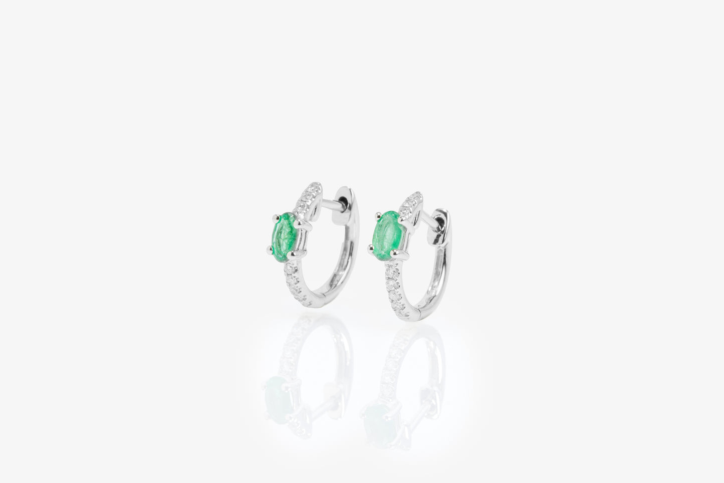 Ilse Emerald Hoops