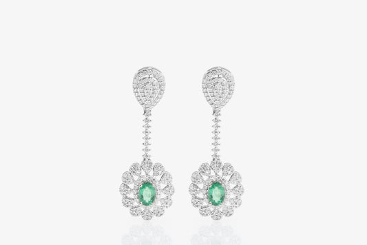 Elsa Emerald Earrings