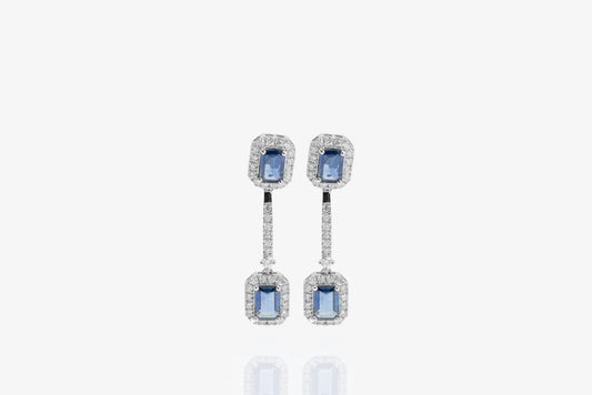 Ana Double Sapphire Earrings