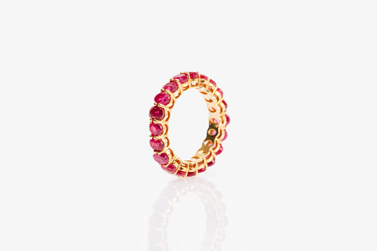 Ruby Oval Eternity Band