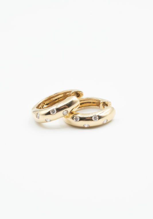 Madison Diamond Hoops