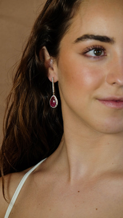 Julia Ruby Earrings