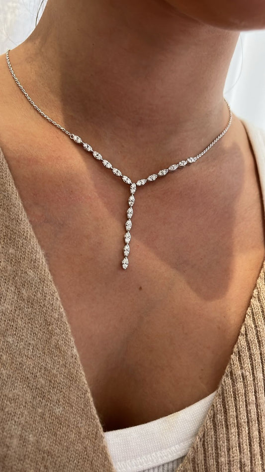 Diamond necklace top