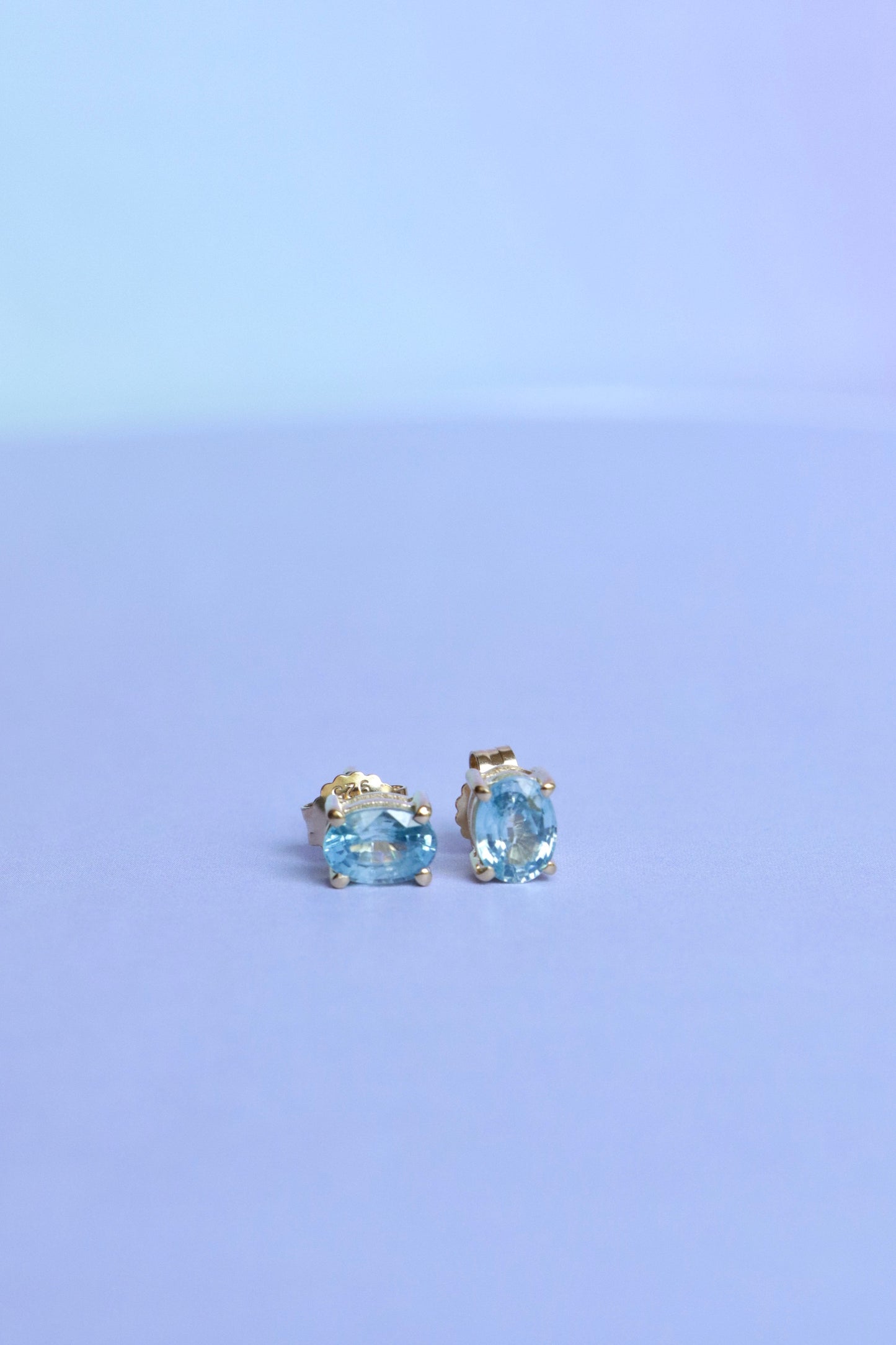 Cuca Blue Zircon Earrings