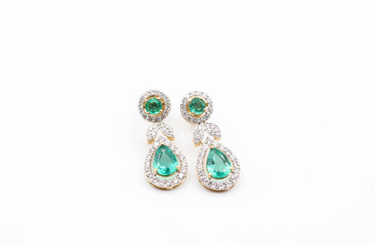 Eliza Emerald Earrings