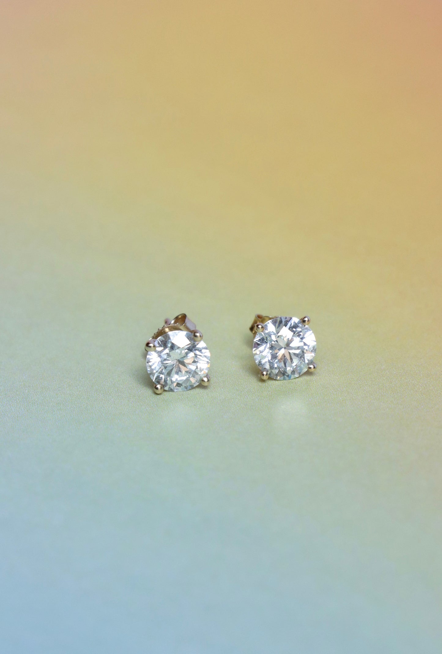 Lab Diamond Studs 2.84 ct