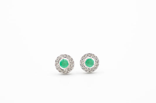 Carey Emerald Studs