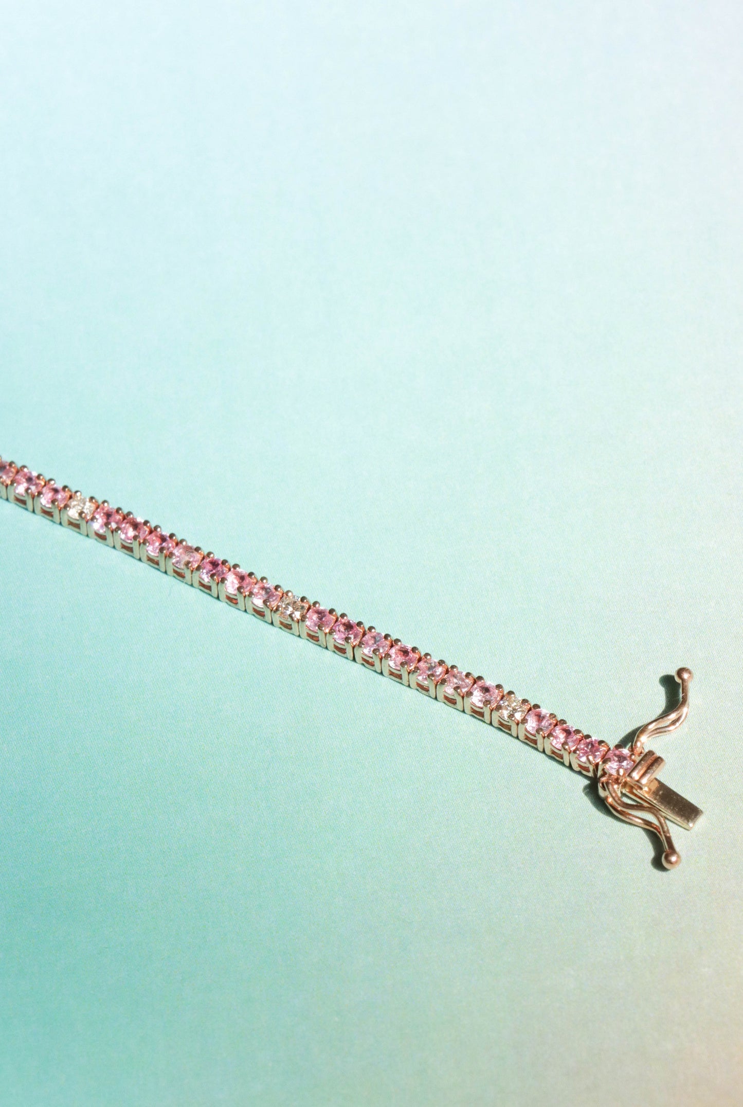 Tennis Pink Sapphire Bracelet