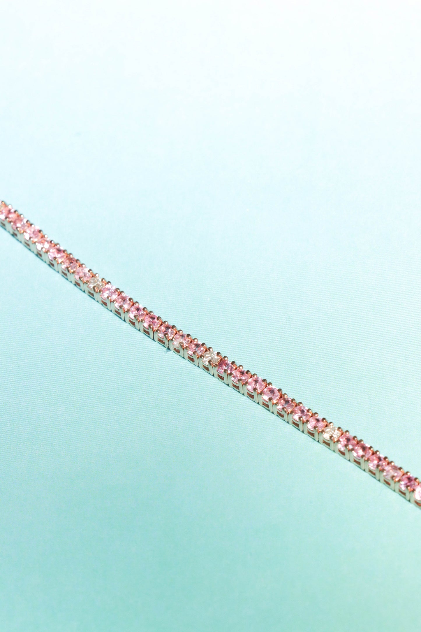 Tennis Pink Sapphire Bracelet