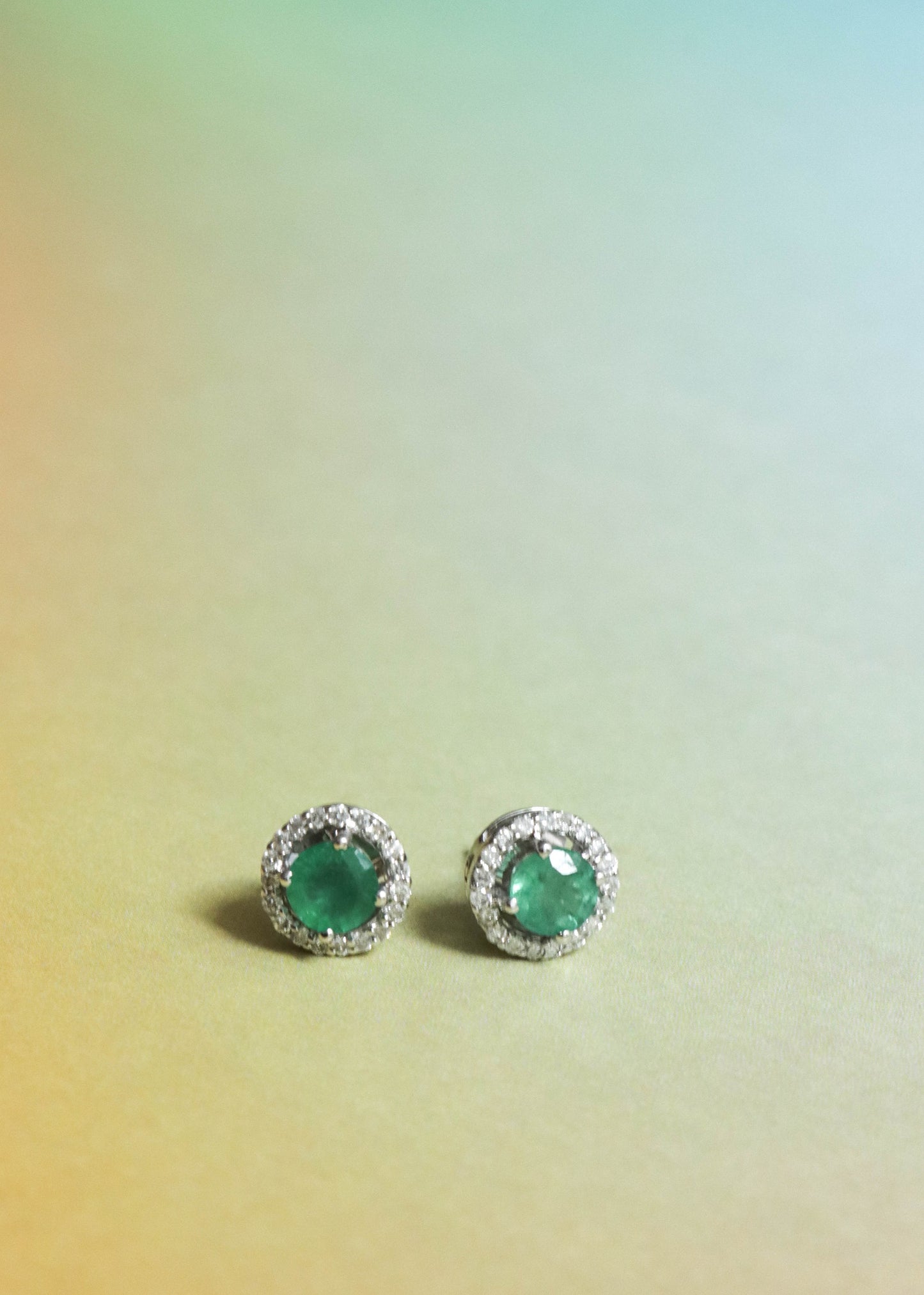 Cora Emerald Jumbo Studs