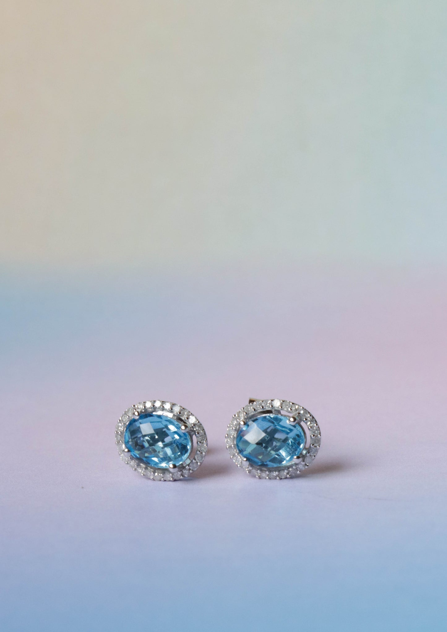 Cano Topaz Blue Studs