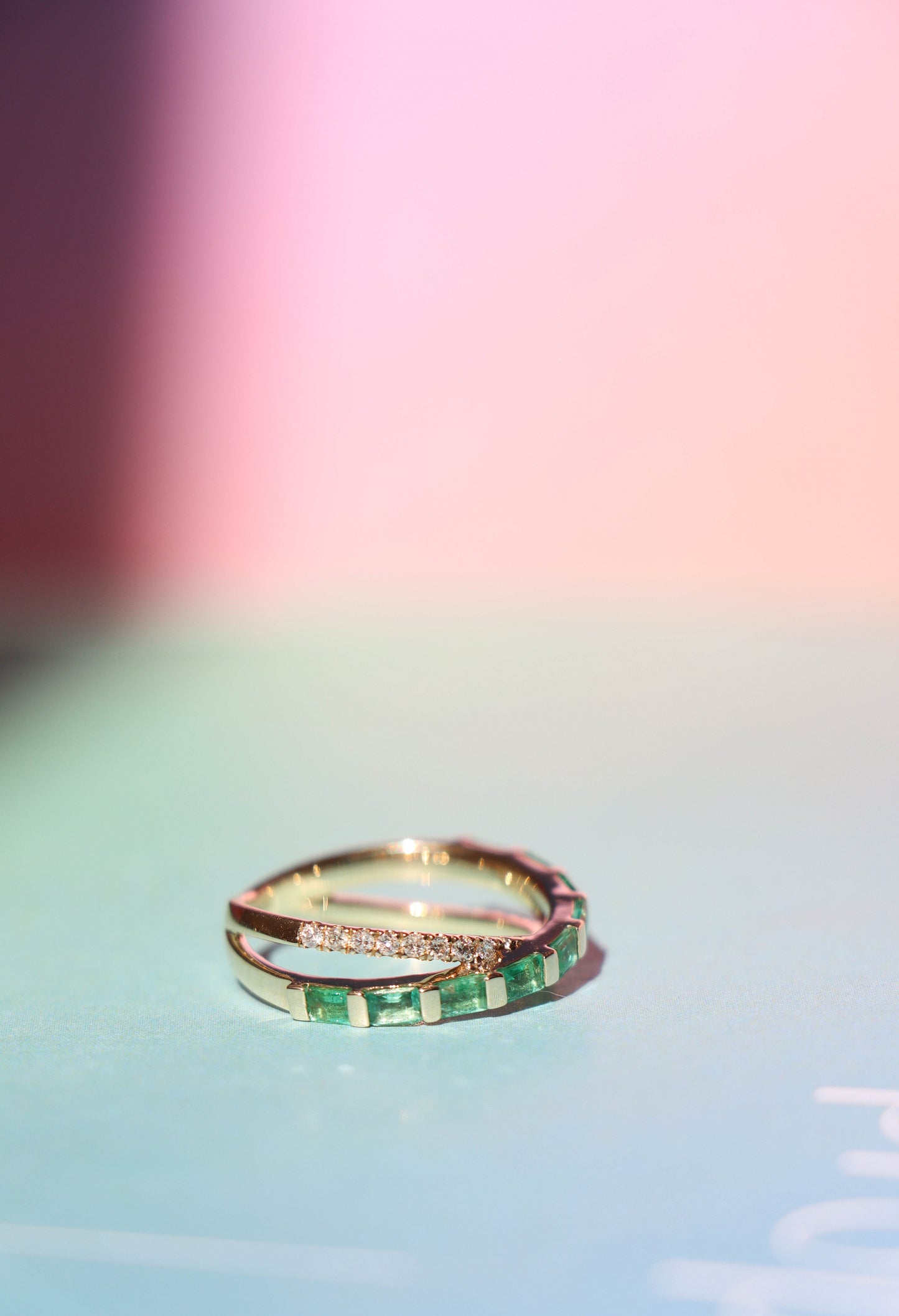 Lottie Emerald & Diamond Ring