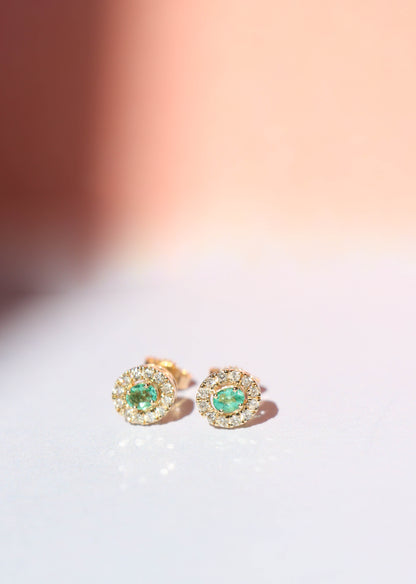 Emma Emerald Studs