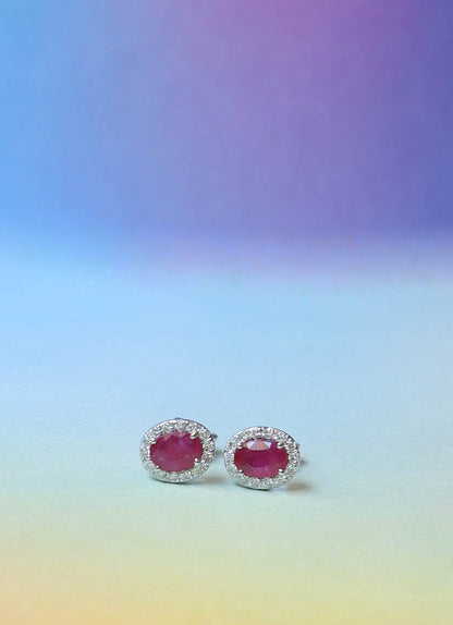 Domenica Ruby Earrings