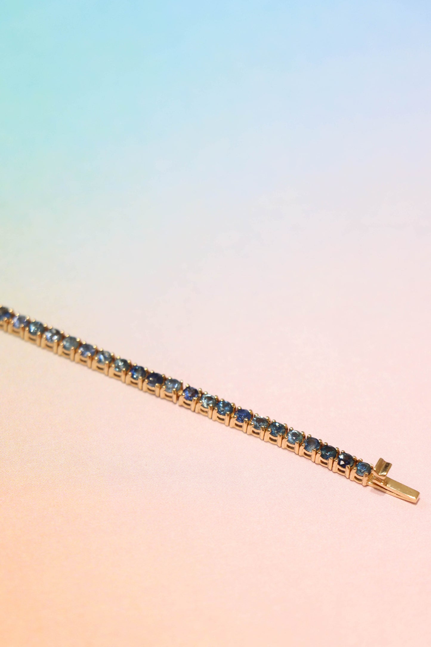 Tennis Blue Sapphire Bracelet