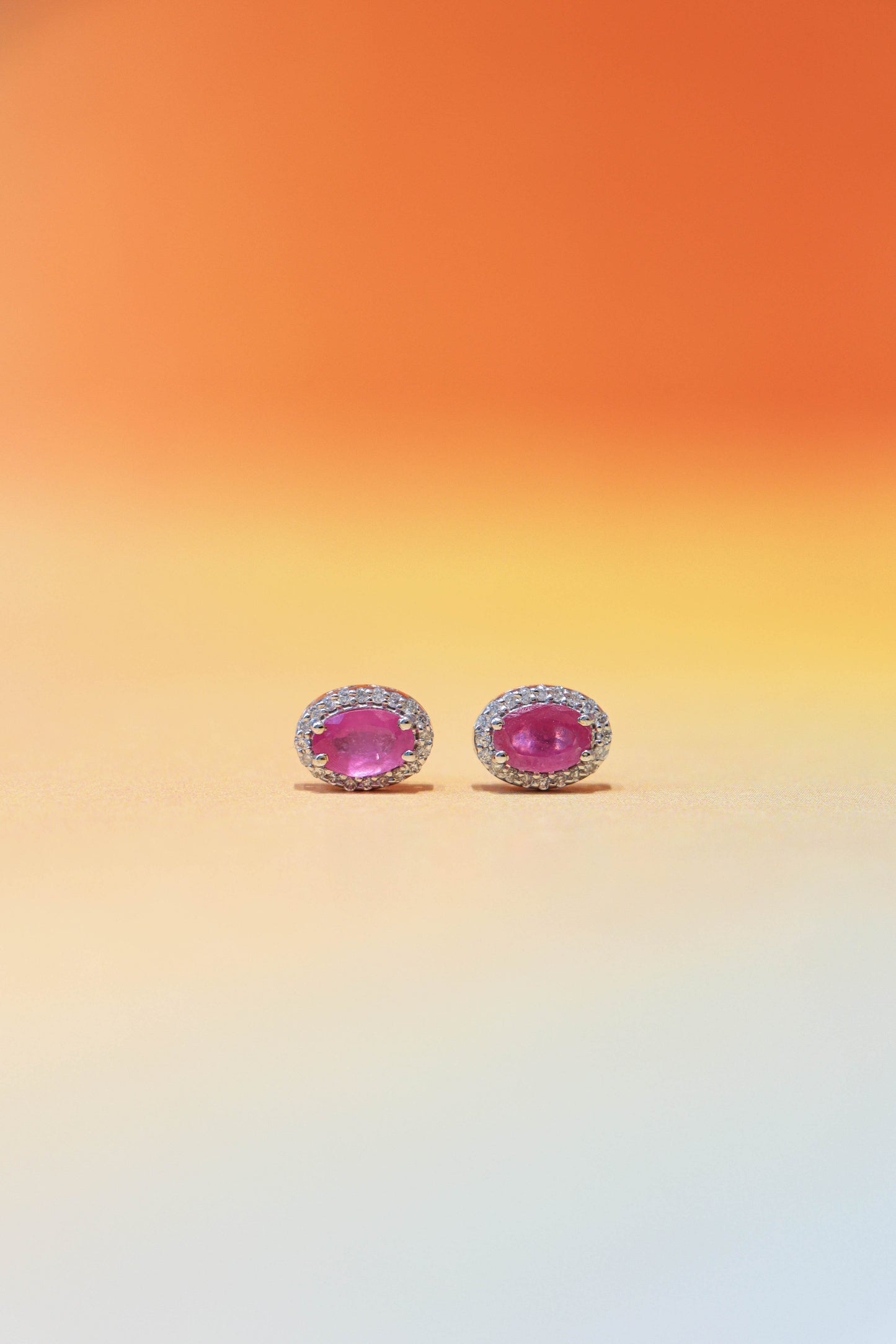 Daniela Pink Sapphire Studs