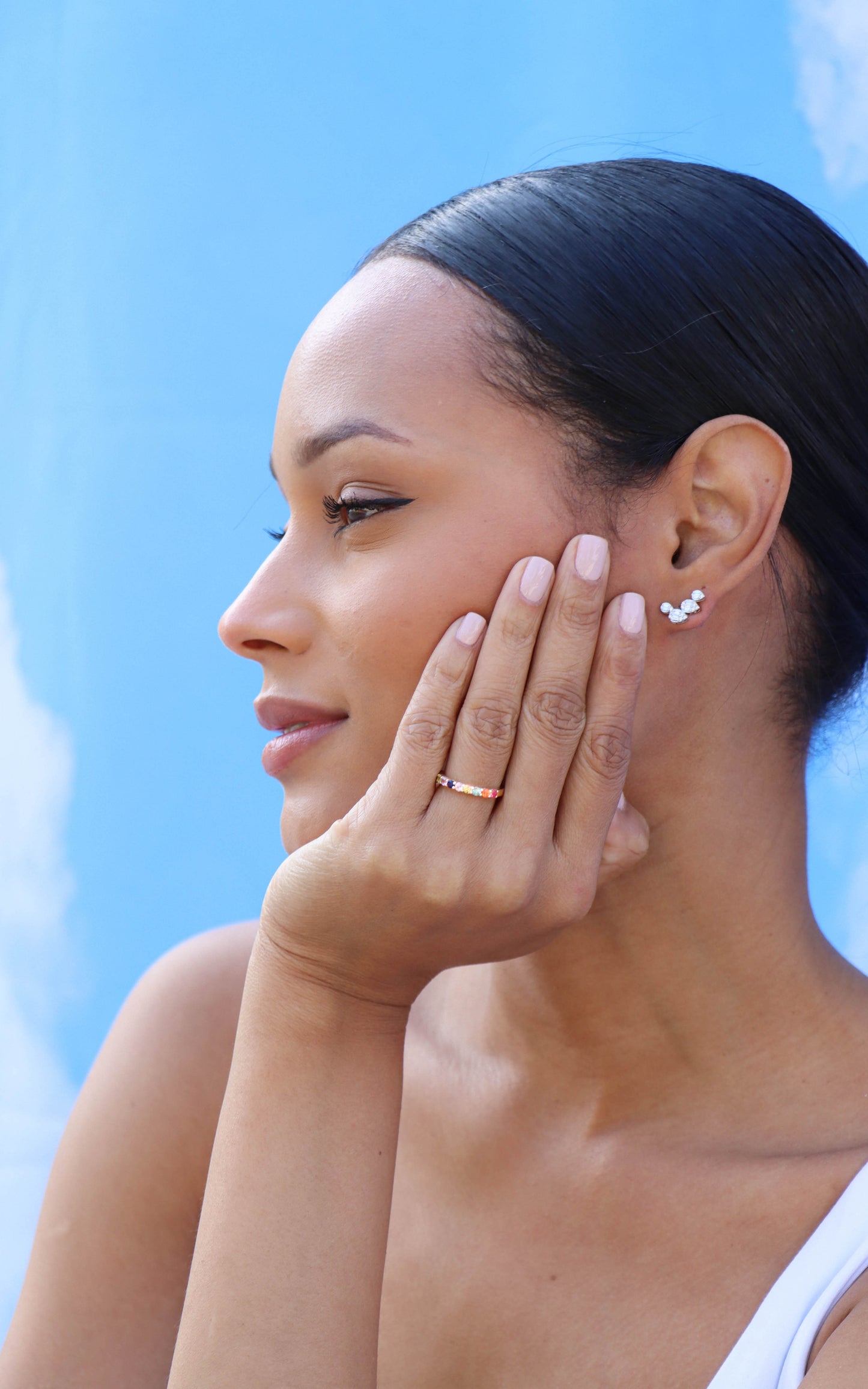 Tammy Multisapphire Ring