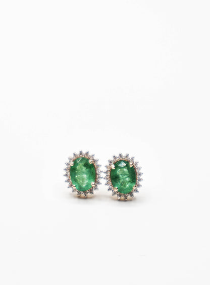 Yara Emerald Studs