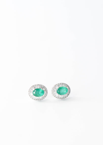 Maia Emerald Studs