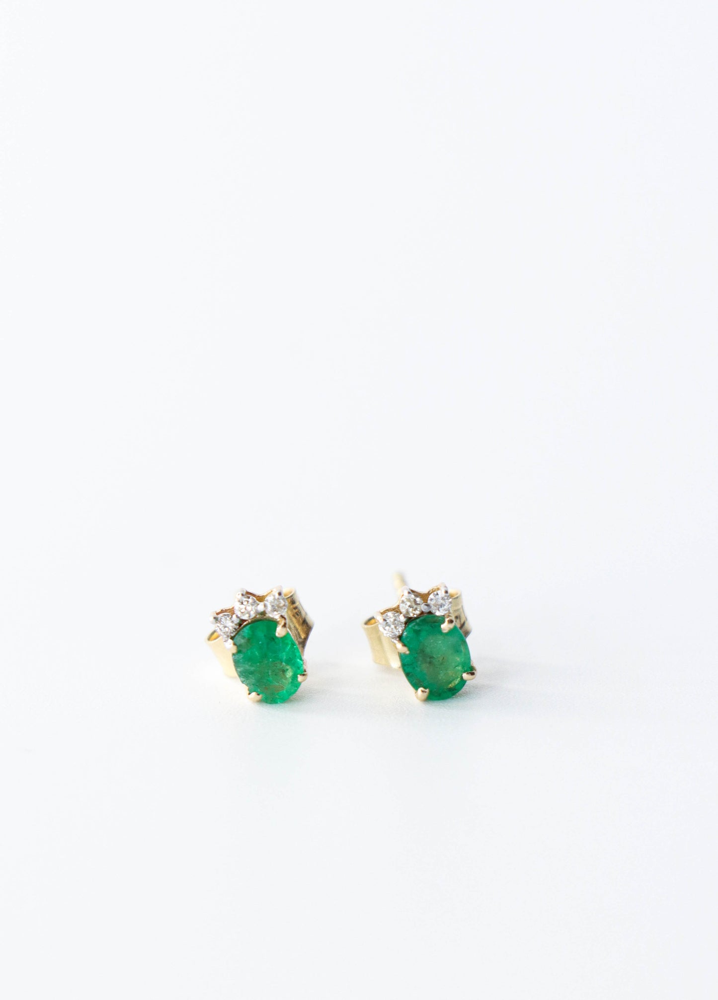 Ellie Emerald Studs