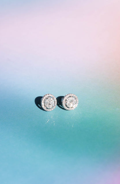 Halo Diamond Studs