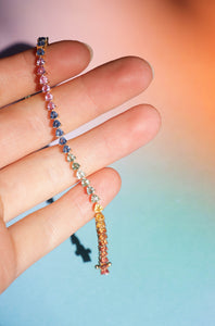 Rainbow Multisapphire Tennis