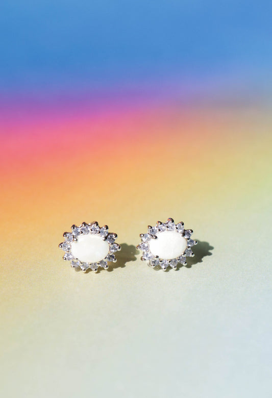 Opal Sun Earrings