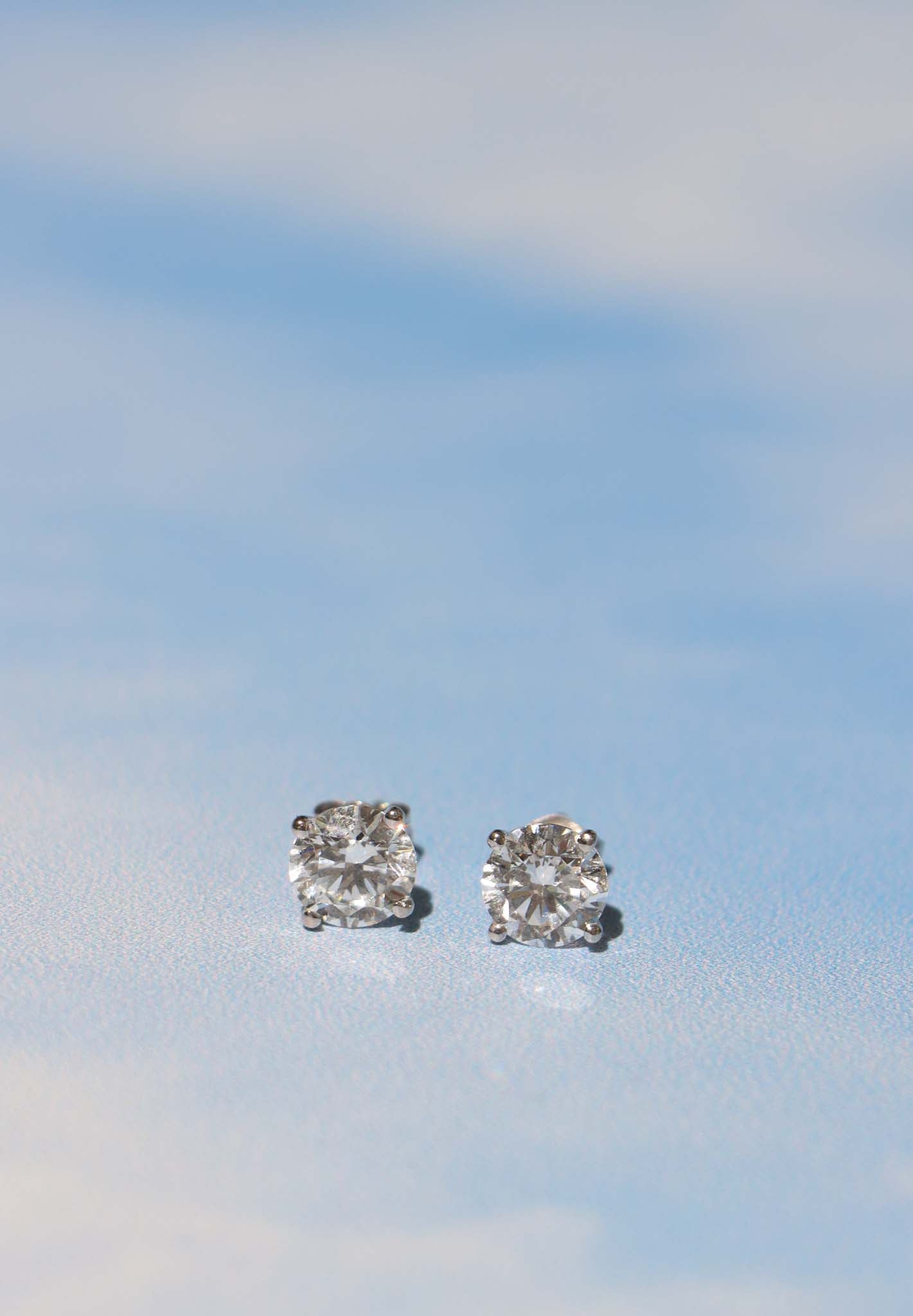 Lab Diamond Studs 4 ct