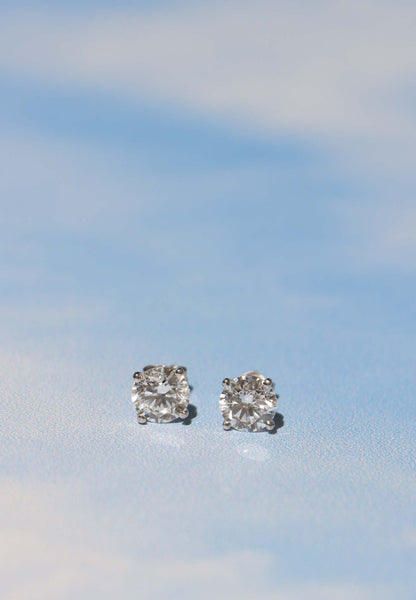 Lab Diamond Studs 4 ct