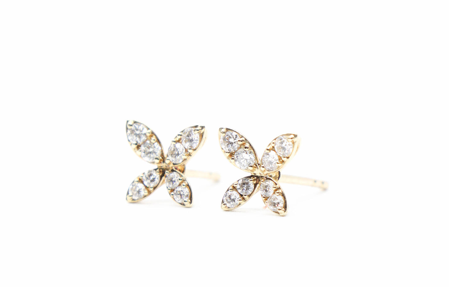 Flora Diamond Studs