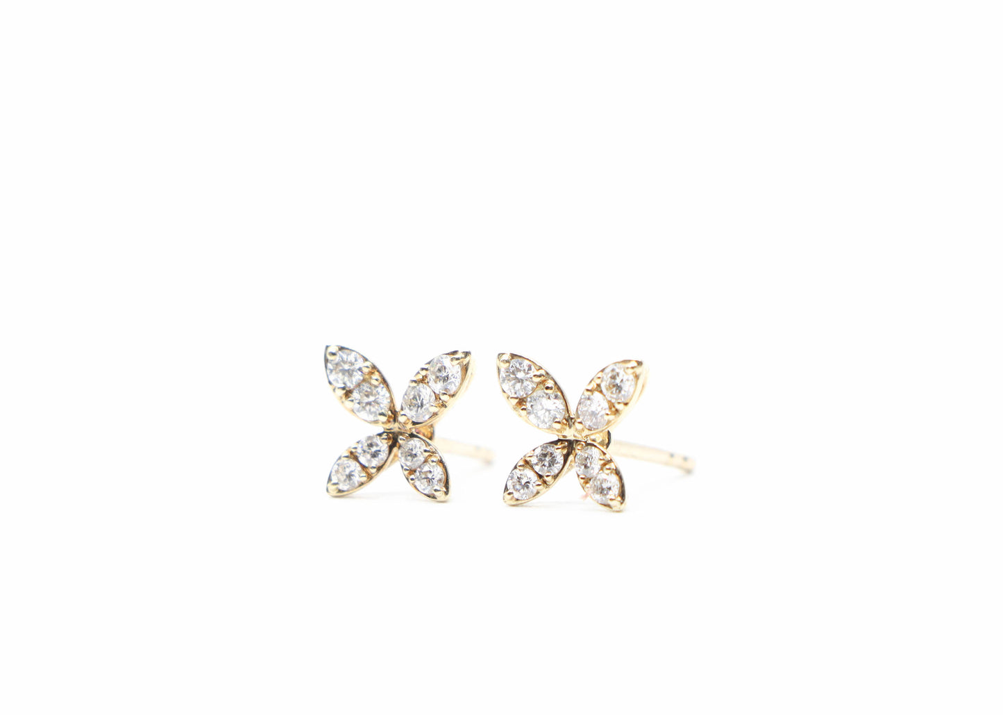 Flora Diamond Studs