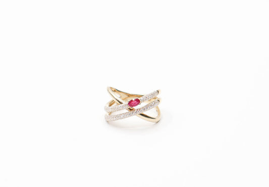 Corinne Ruby Ring