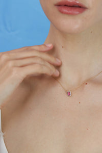 Eucalyptus Tourmaline Necklace