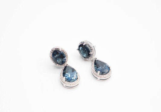 Giana Topaz Blue Earrings