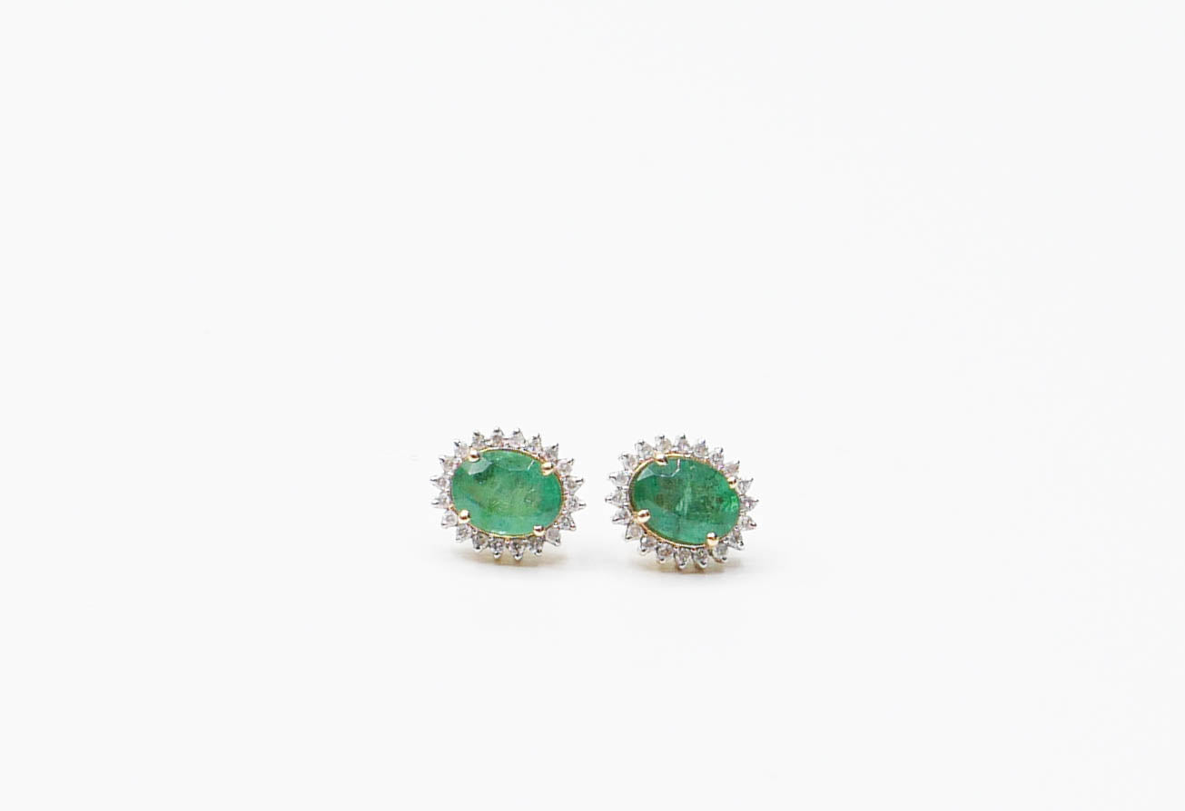 Yara Emerald Studs