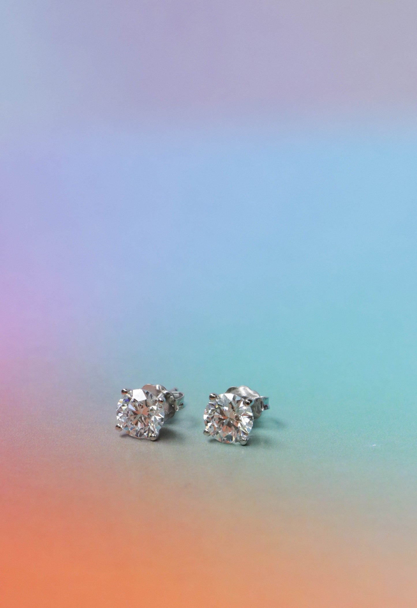 Lab Diamond Studs 1 ct